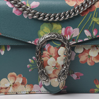 Gucci Calfskin Blooms Print Small Dionysus Shoulder Bag Bright Emerald Multicolor 8 of 10