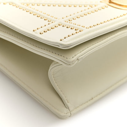 Christian Dior Lambskin Studded Small Diorama Flap Bag Latte 8 of 9