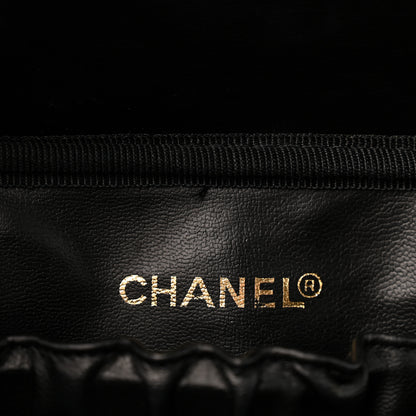 Chanel Lambskin Vanity Cosmetic Case Black 6 of 10