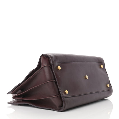 Saint Laurent Calfskin Small Sac De Jour Amarena 4 of 22