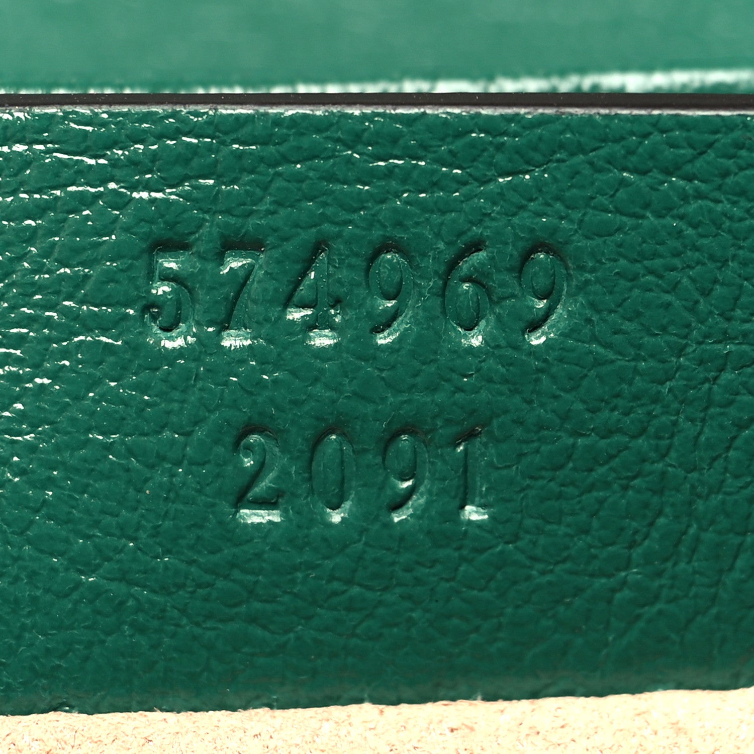 Gucci Azalea Calfskin Enamel Matelasse Diagonal Super Mini Torchon GG Marmont Shoulder Bag New Shamarock Emerald 7 of 10