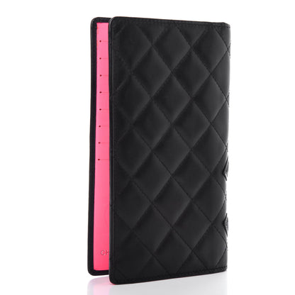 Chanel Calfskin Quilted Cambon Yen Wallet Black 3 of 9