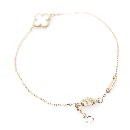 Van Cleef & Arpels 18K Yellow Gold Mother of Pearl Sweet Alhambra Bracelet 3 of 7