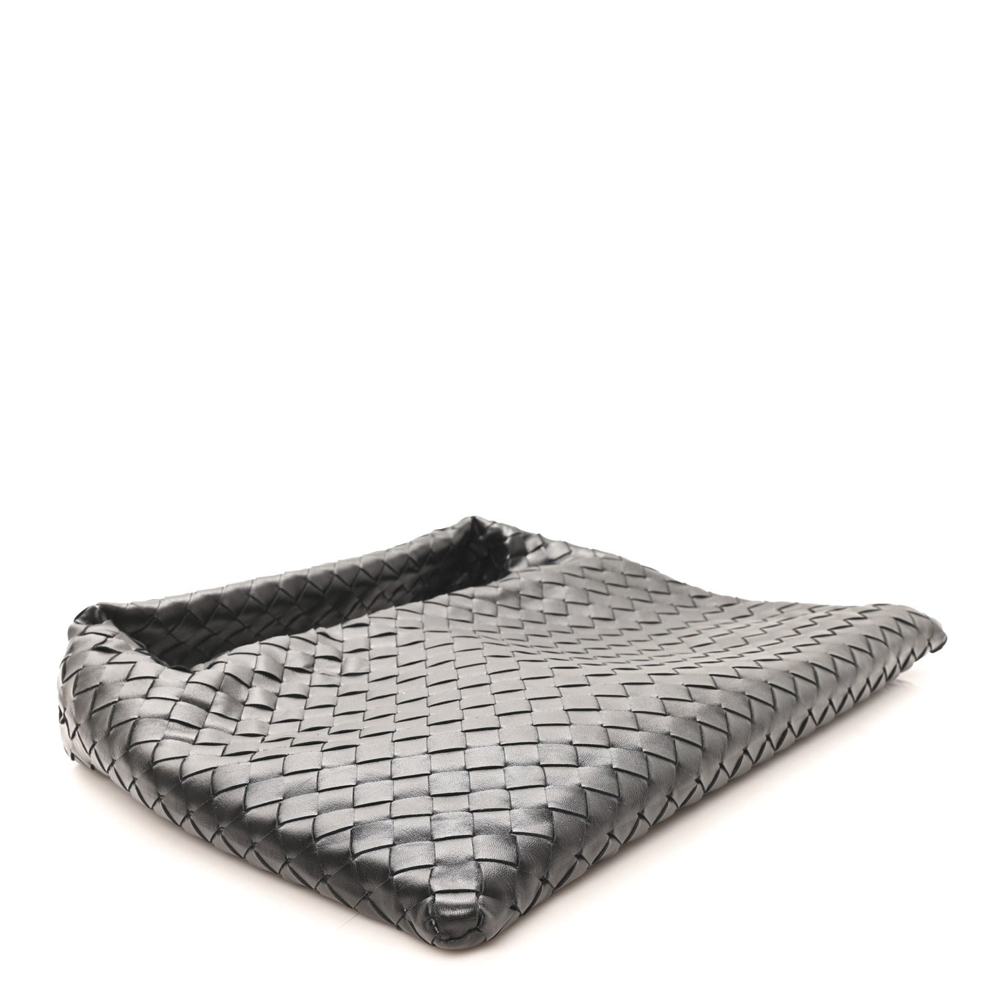 Calfskin Intrecciato Small Hop Black