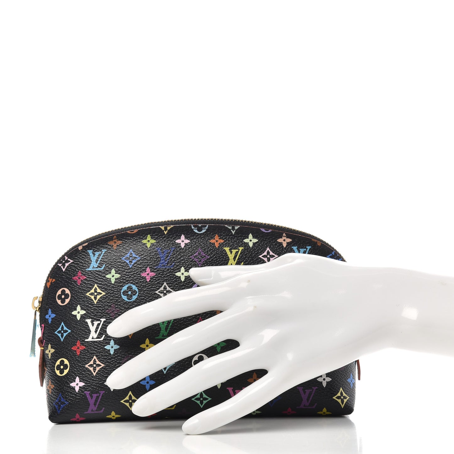 Monogram Multicolor Cosmetic Pouch Black Grenade