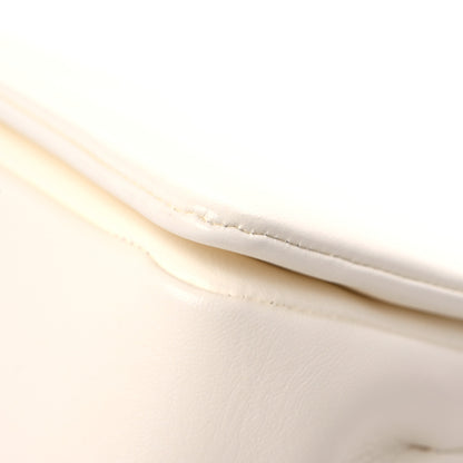Valentino Garavani Nappa One Stud Chain Clutch Ivory 10 of 12