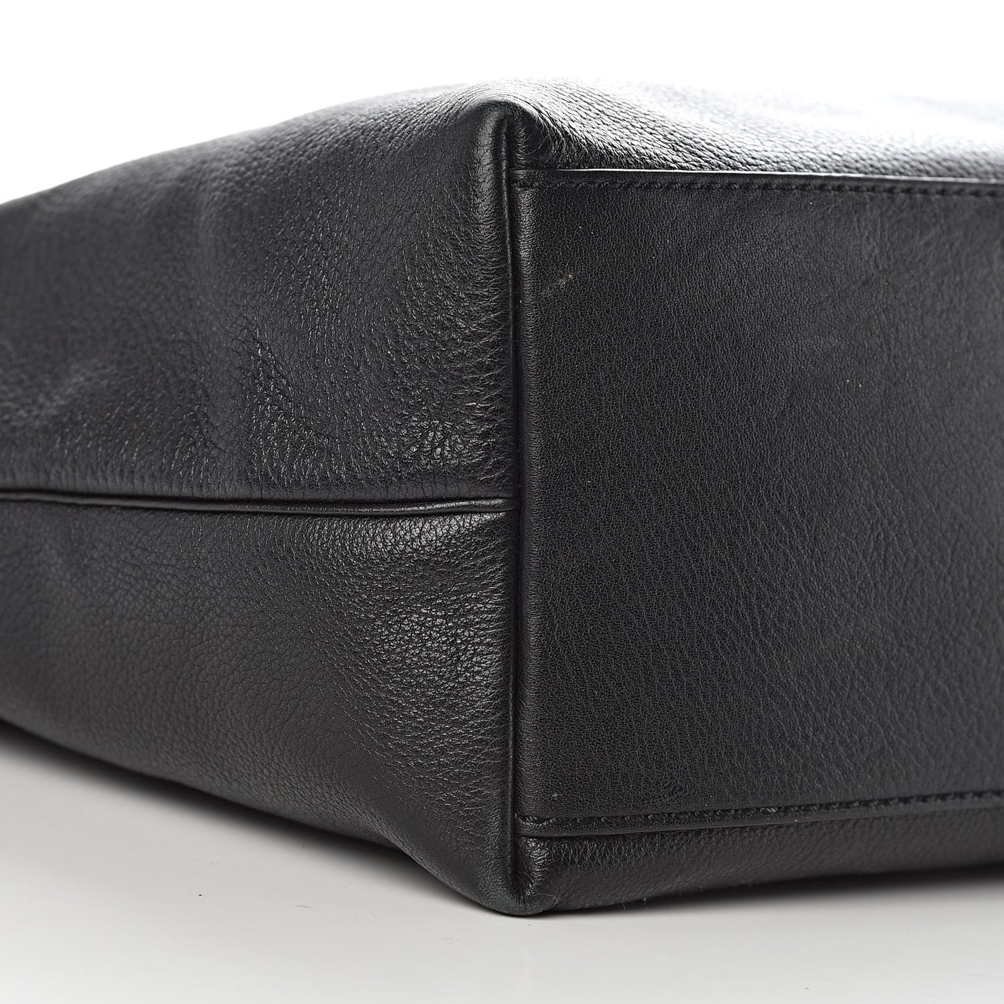 Soft Small Grain Calfskin Tessie Tote Black