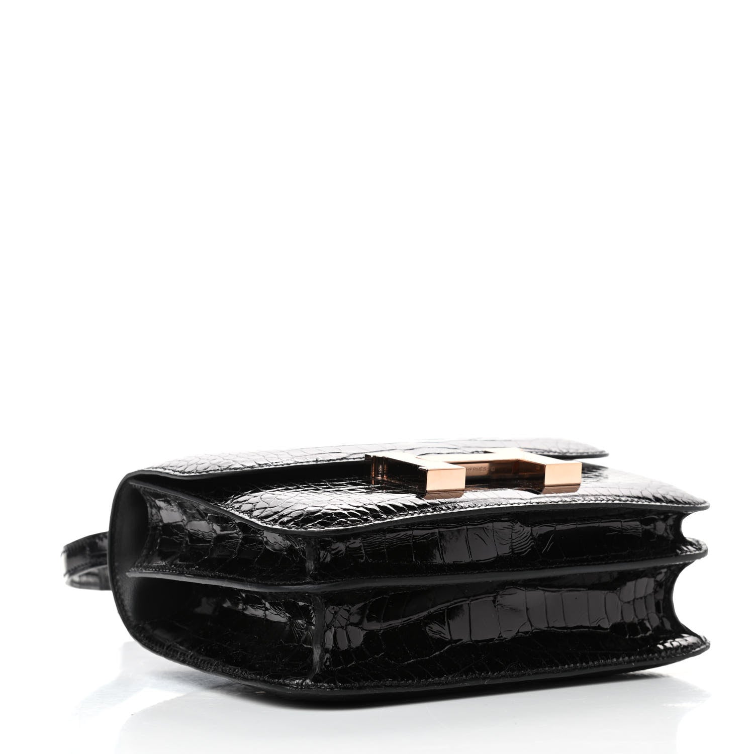 Hermes Shiny Alligator Constance 18 Black 3 of 4