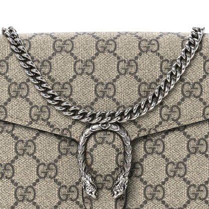 Gucci GG Supreme Monogram Mini Dionysus Chain Wallet Beige Taupe 7 of 10