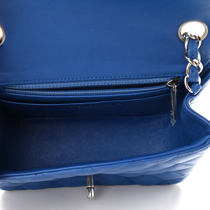 Chanel Lambskin Quilted Mini Square Flap Blue 5 of 11