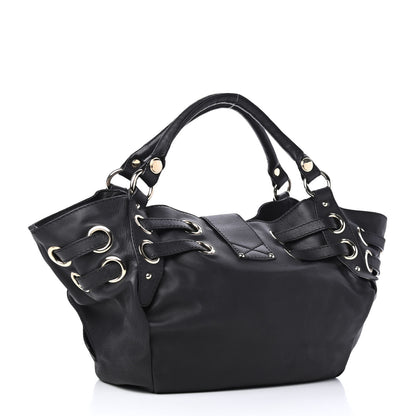 Jimmy Choo Calfskin Riley Ring Tote Black 2 of 4