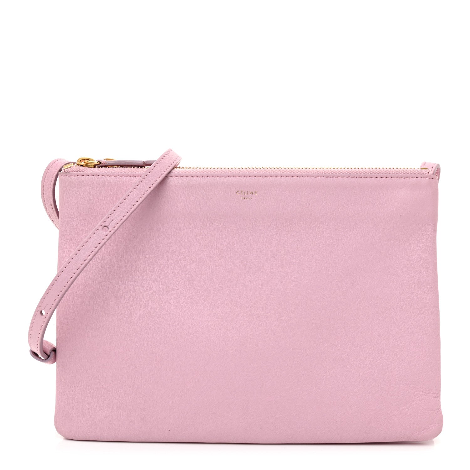 Celine Lambskin Large Trio Crossbody Bag Pink 1 of 9