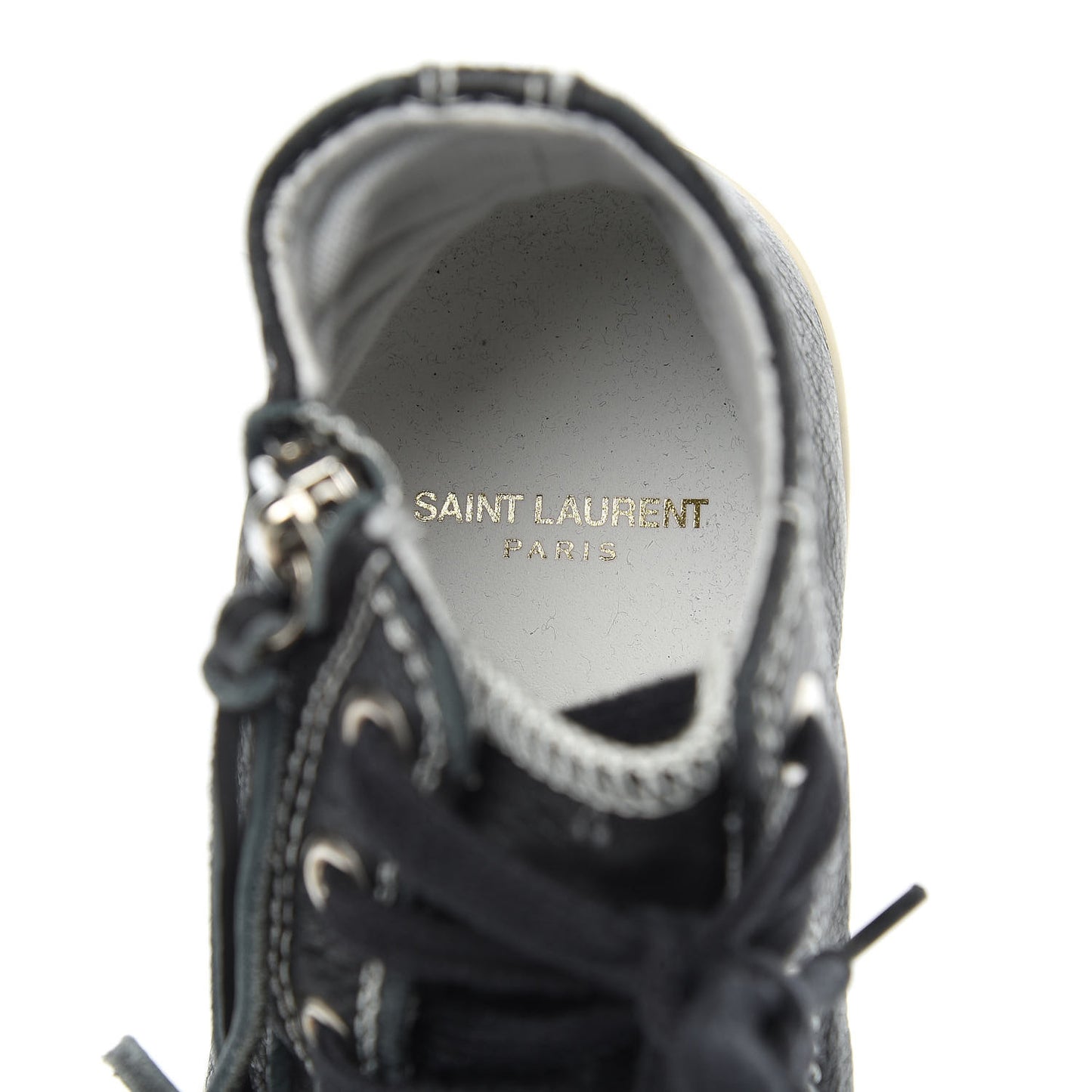Distressed Calfskin Womens Rivingston Womens High Top Sneakers 41 Black