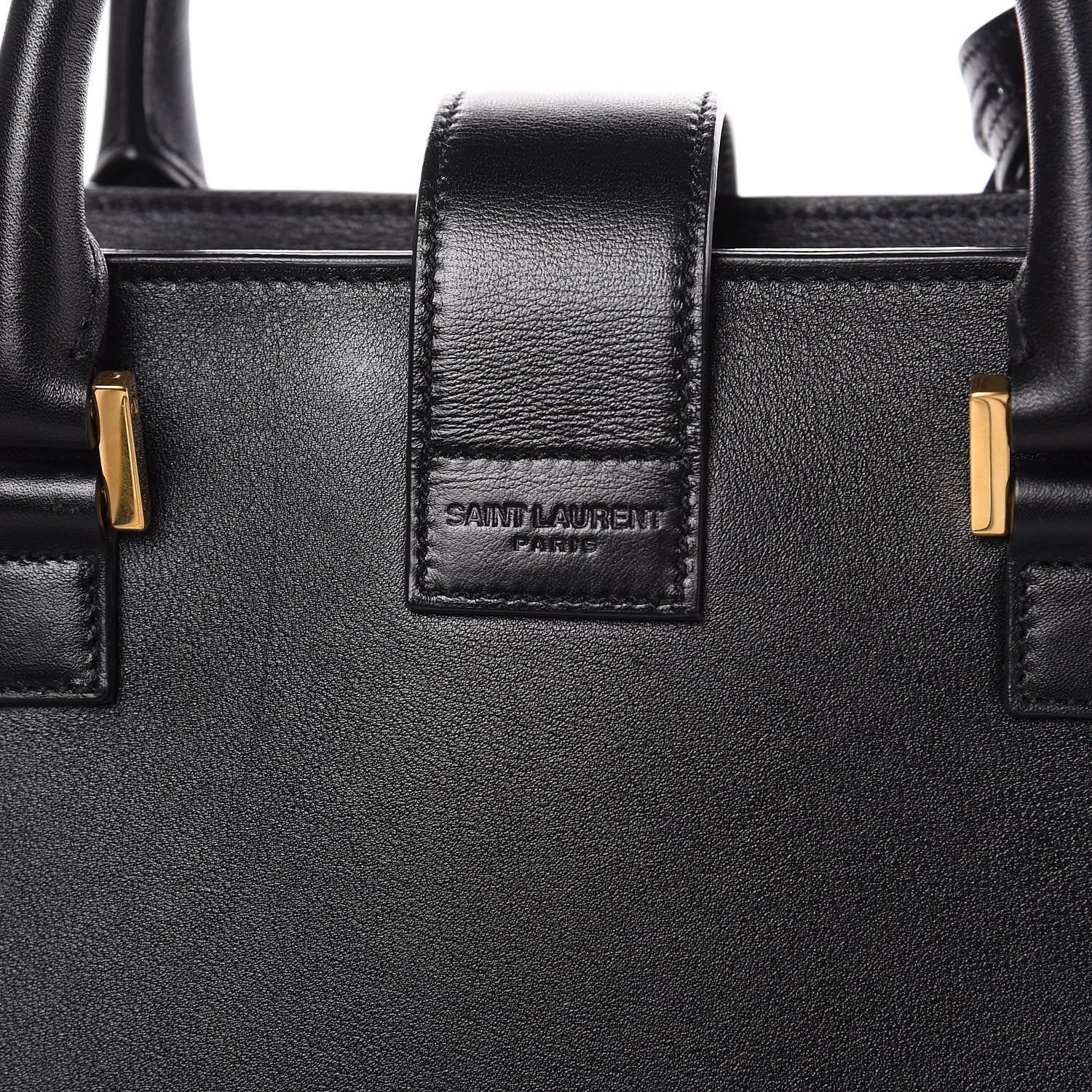 Saint Laurent Smooth Calfskin Small Monogram Cabas Black 10 of 11