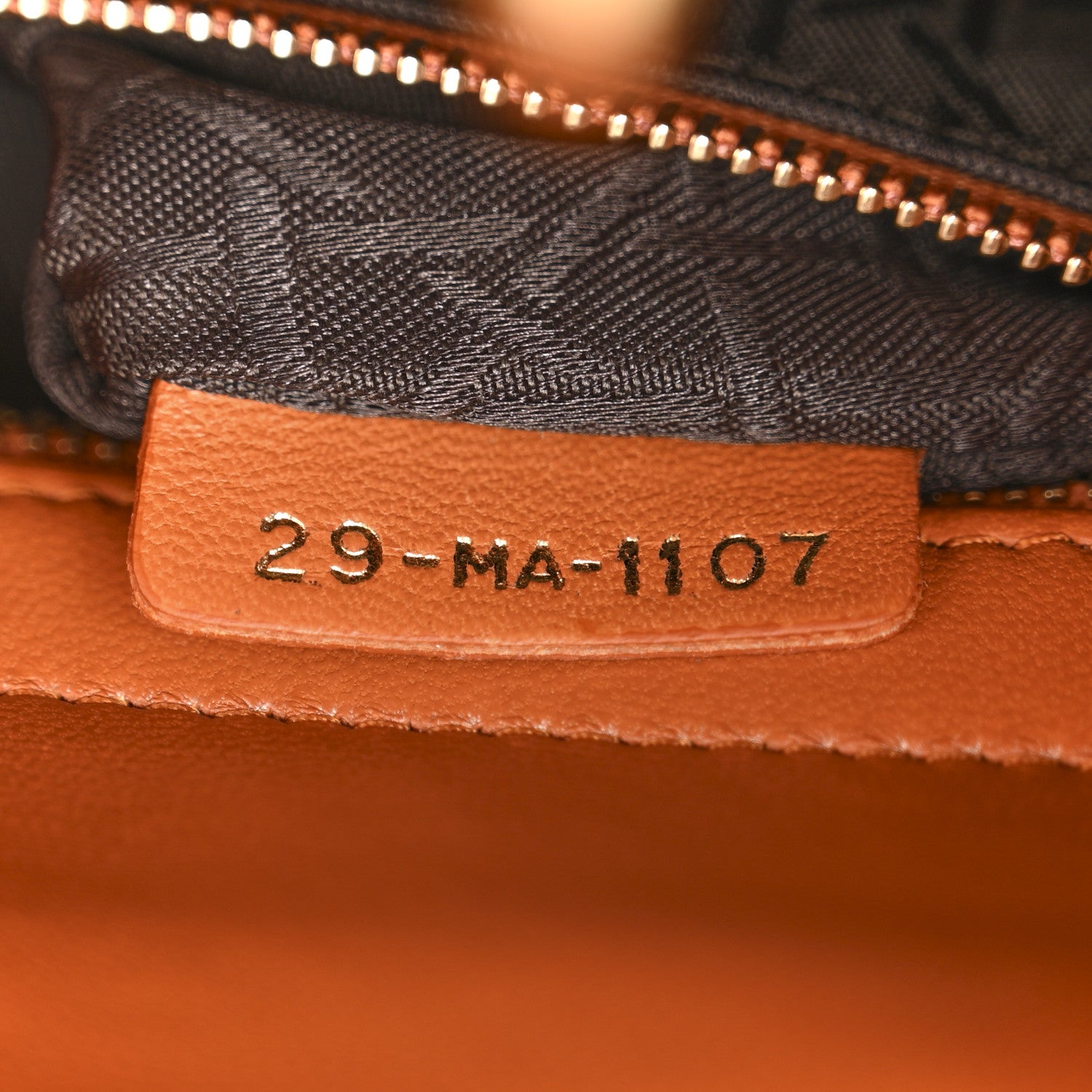 Christian Dior Lambskin Cannage Small Lucky Badges My Lady Dior Orange 7 of 15