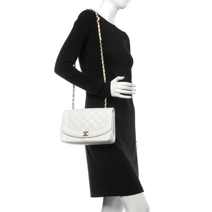 Chanel Lambskin Quilted Medium Single Flap White 2 of 15