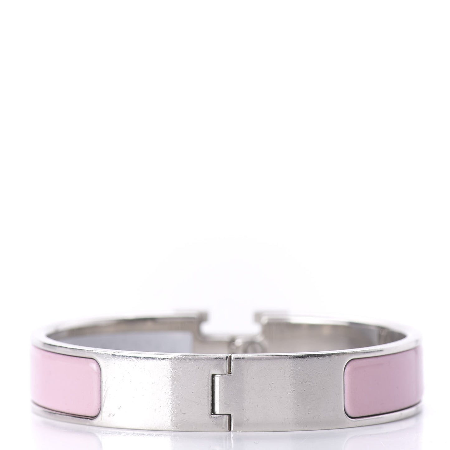 Enamel Narrow Clic Clac H Bracelet PM Rose Dragee