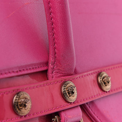 Versace Patent Calfskin Large Signature Tote Pink 14 of 16
