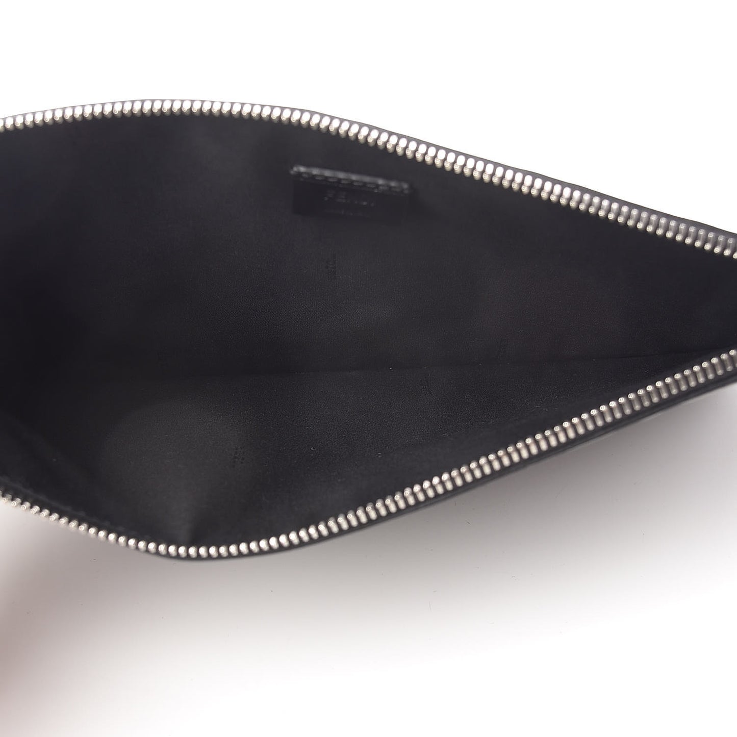 Vitello FF 1974 Embossed Pouch Maya Black