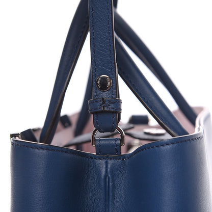 Fendi Vitello Dolce Century Petite 2Jours Tote Blue Rosa Doll 12 of 13