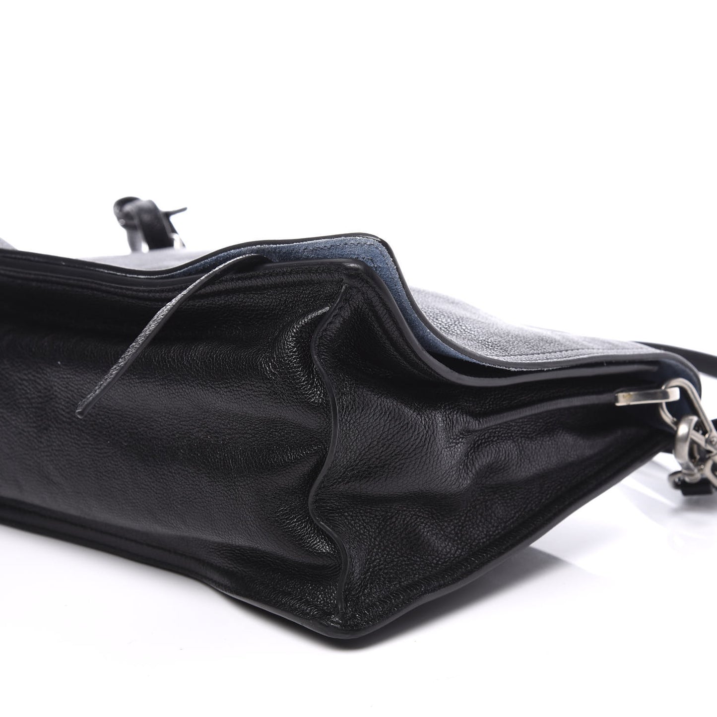 Glace Calf Etiquette Flap Black Astrale