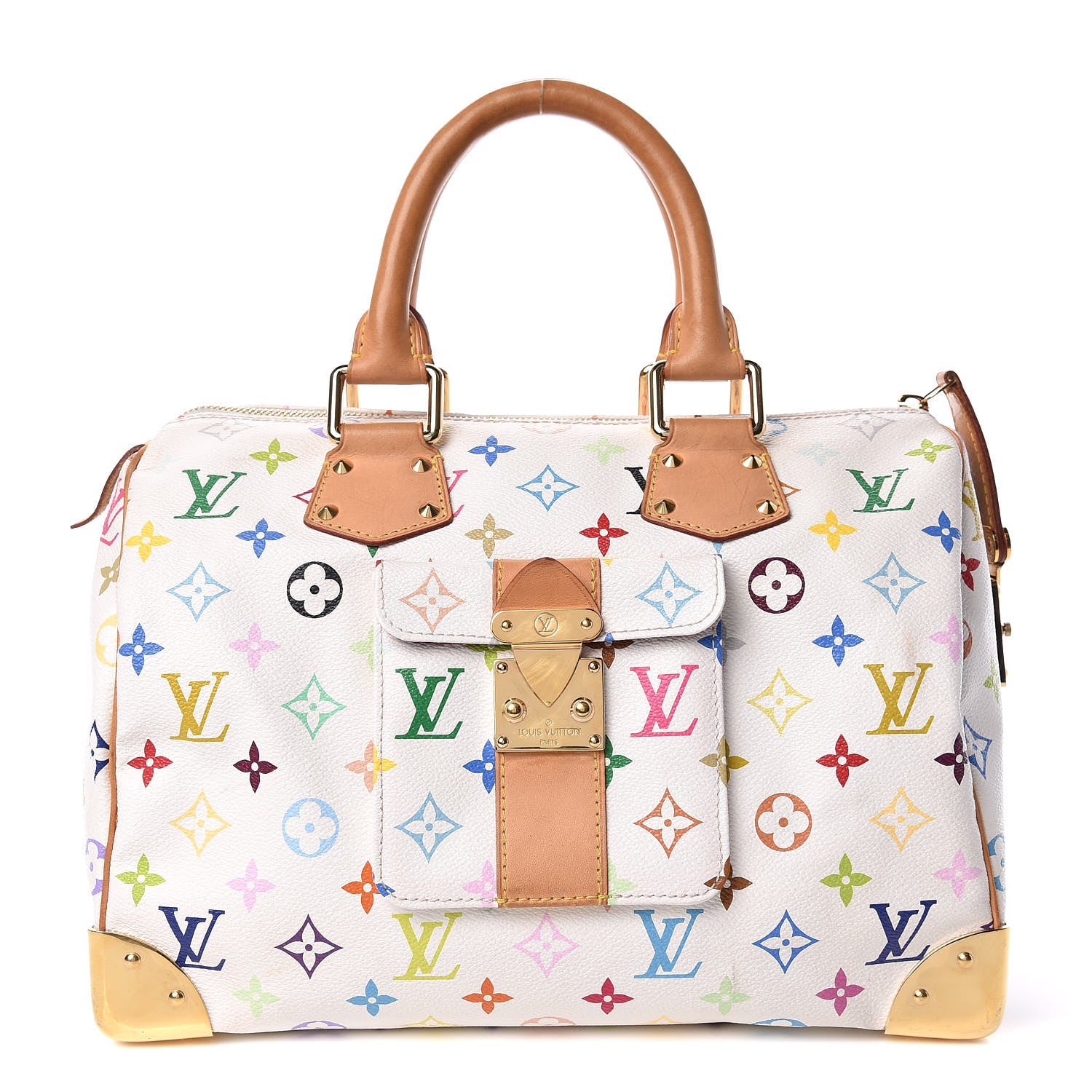 Louis Vuitton Monogram Multicolor Speedy 30 White 1 of 10