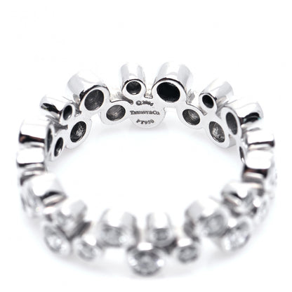Tiffany Platinum Diamond Bubble Band Ring 48 4.5 4 of 5