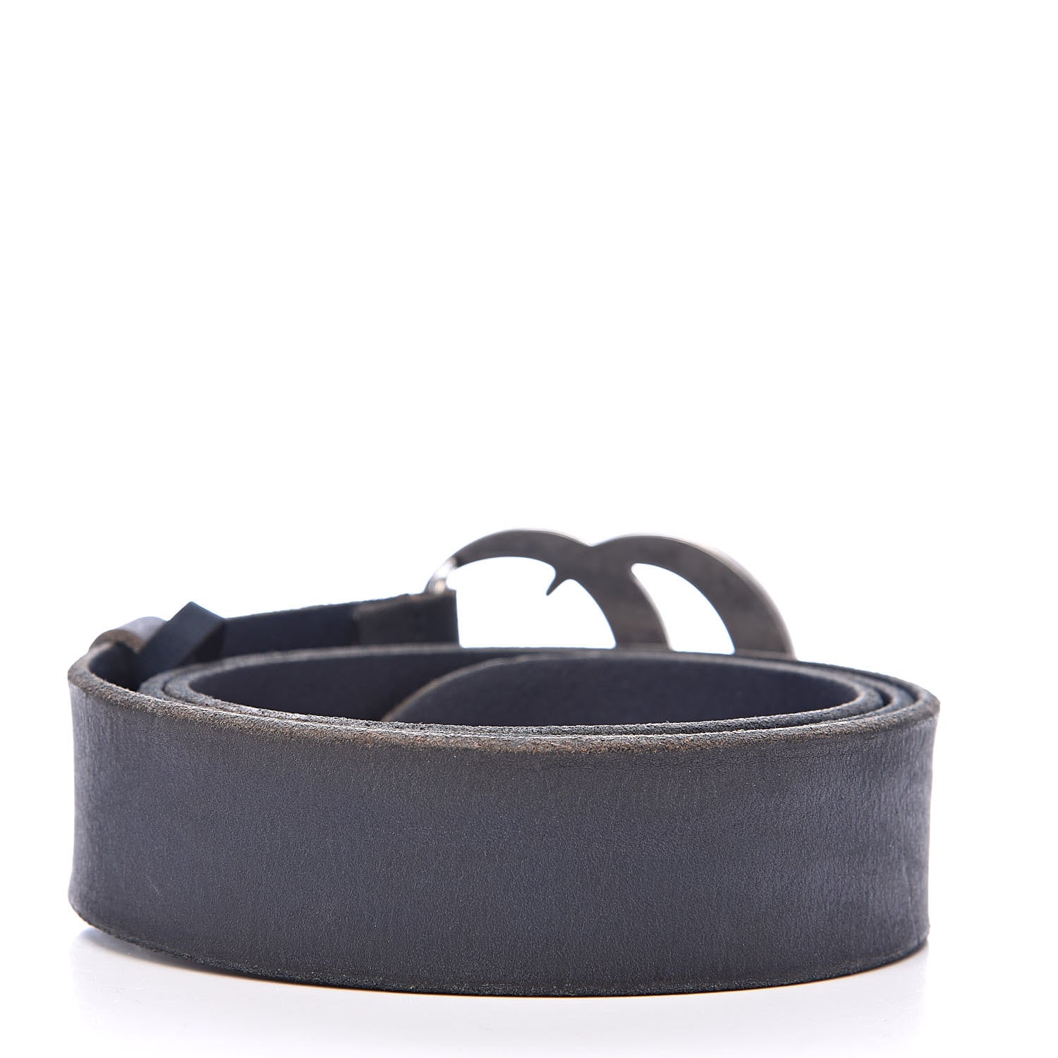 Gucci Cuoio Toscano Nickel Double Double G 40mm Belt 100 40 Blue 3 of 7