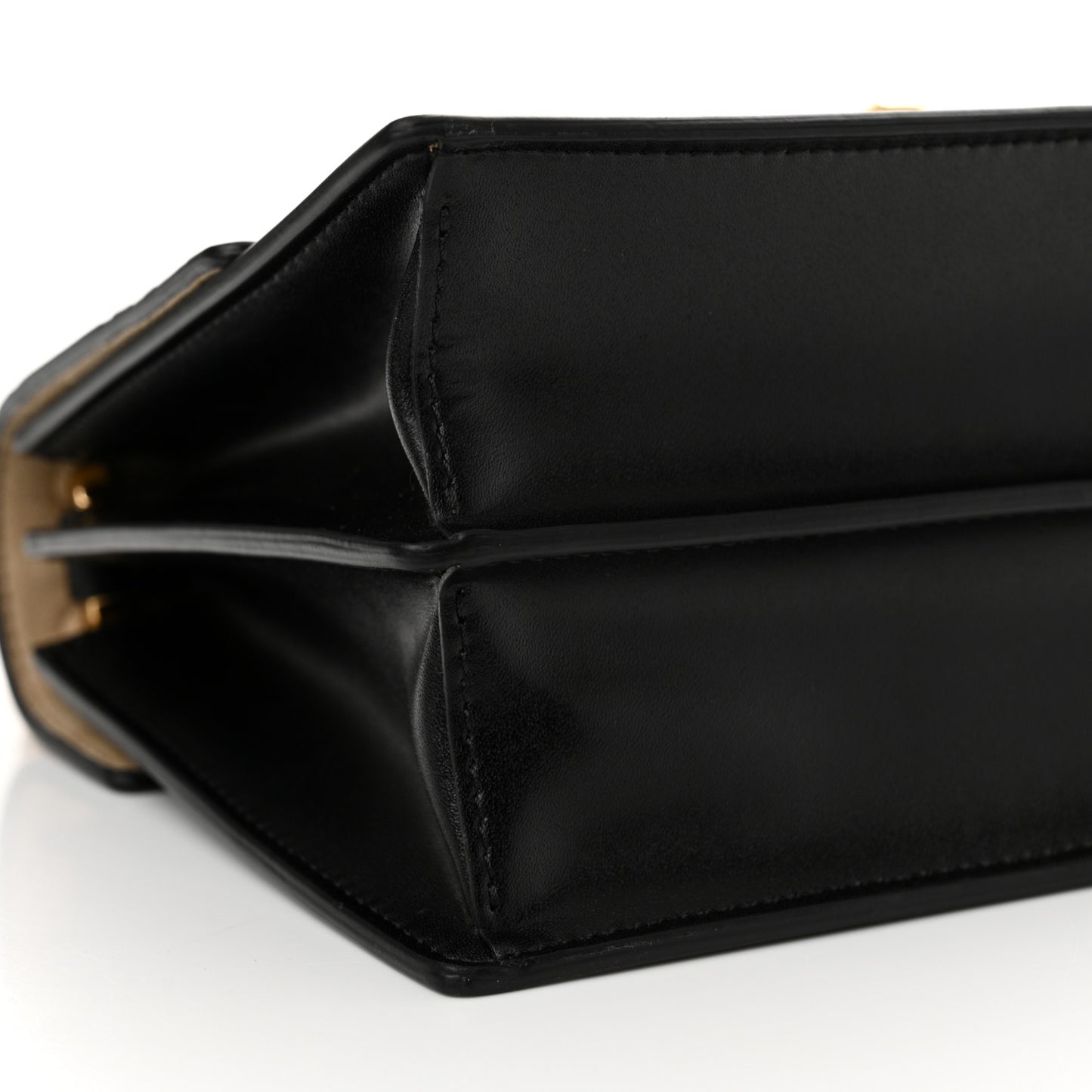 Vitello Liberty Bi-Color FF 1974 Embossed Small Kan I Shoulder Bag Black Maya