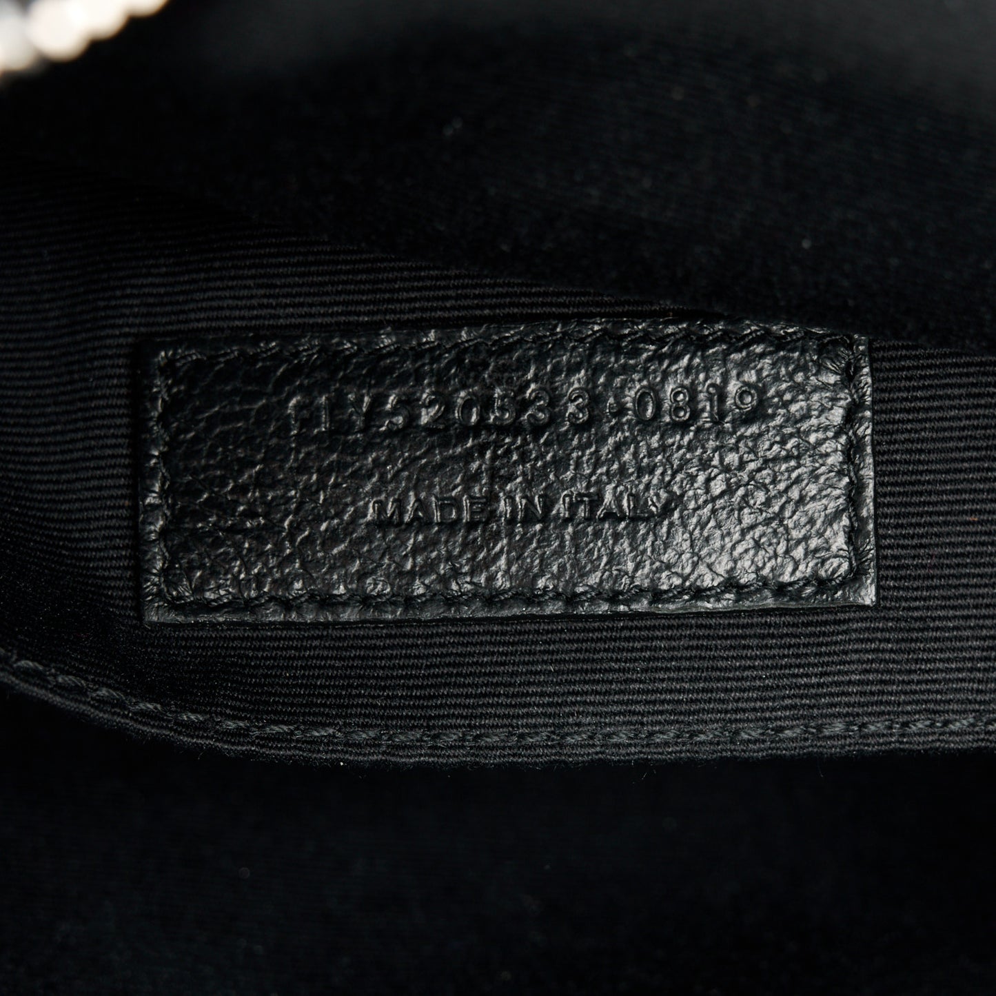 Lambskin Monogram Small Lou Camera Bag Black