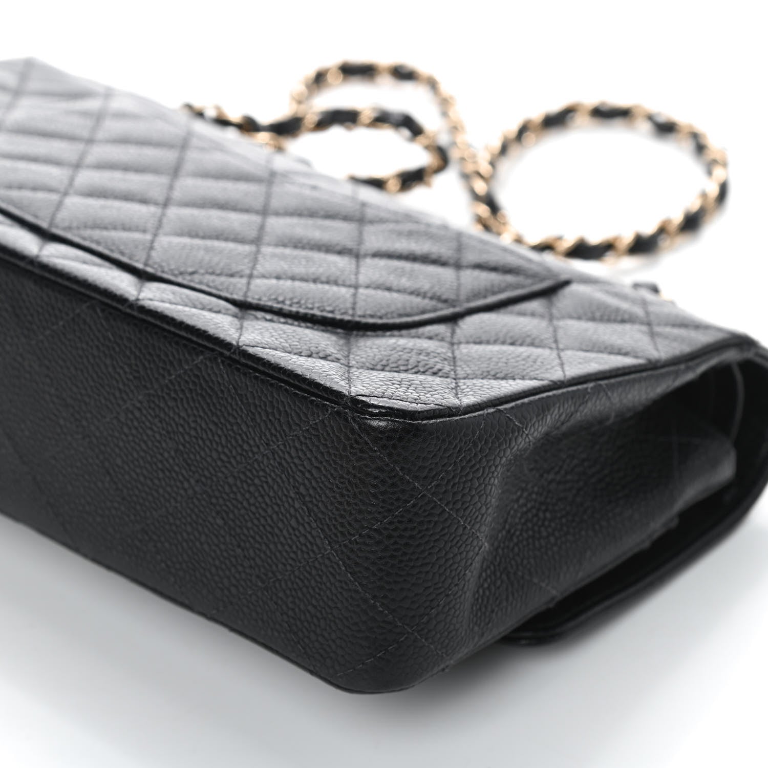 Chanel Caviar Quilted Medium Double Flap Black 9 of 13