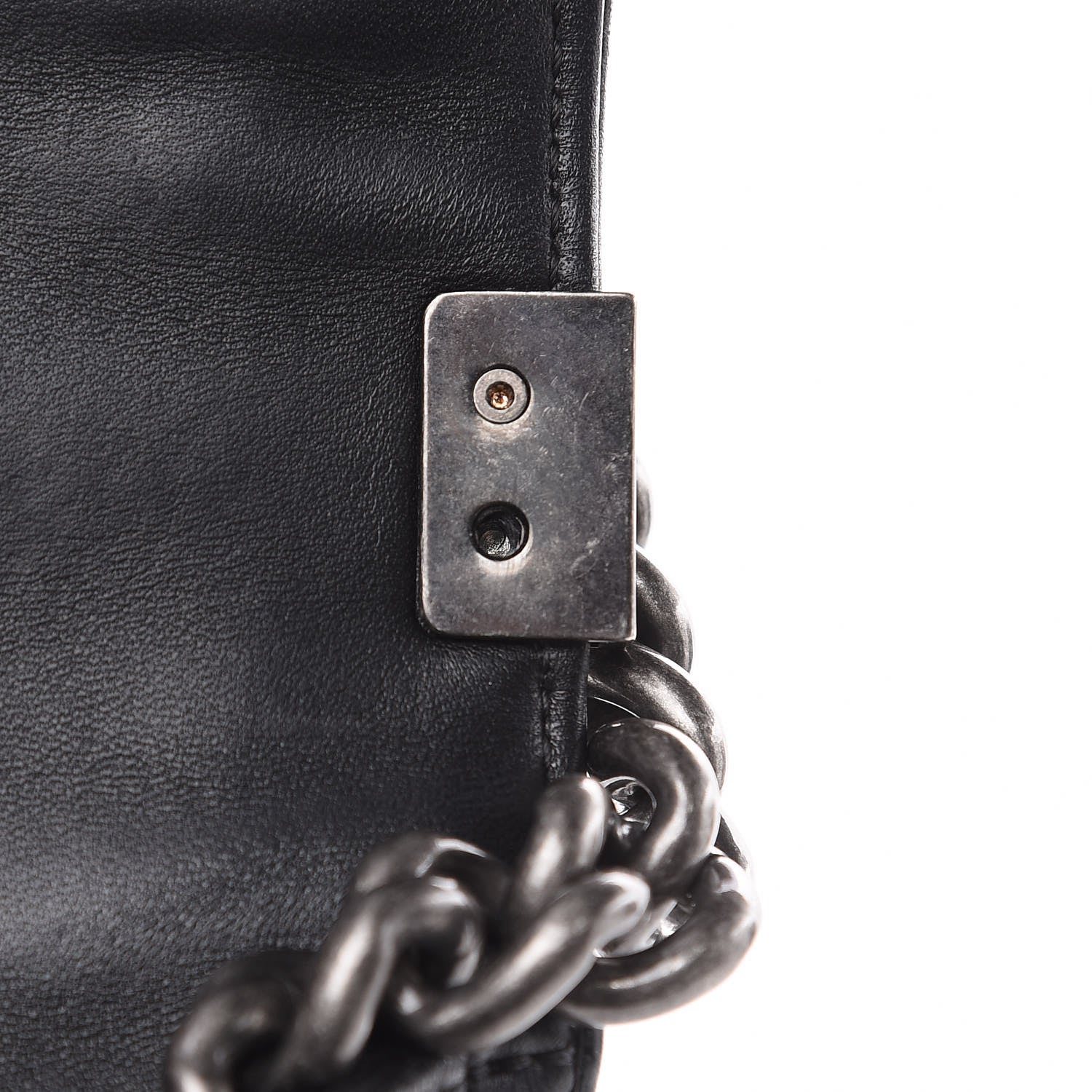 Chanel Lambskin Quilted Large Boy Flap Black 14 of 14