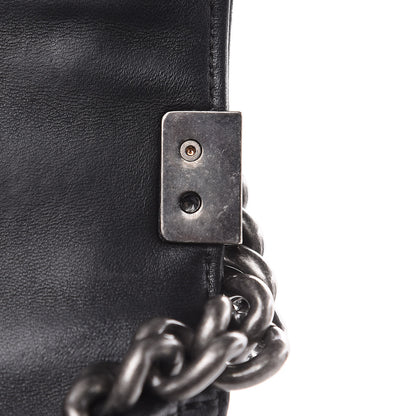 Chanel Lambskin Quilted Large Boy Flap Black 14 of 14