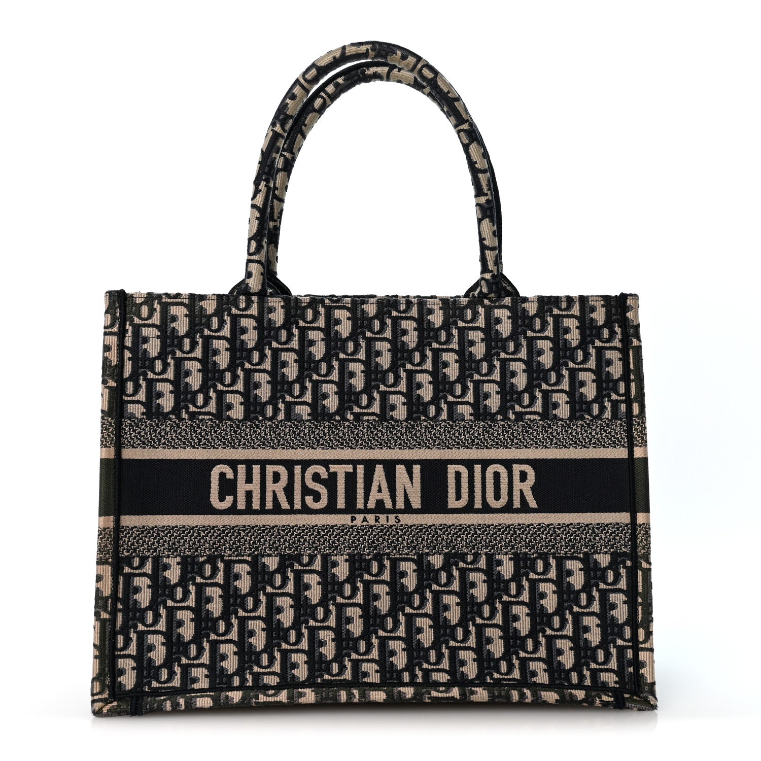 Christian Dior Oblique Medium Book Tote Blue Multicolor 1 of 12