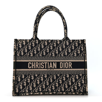 Christian Dior Oblique Medium Book Tote Blue Multicolor 1 of 12