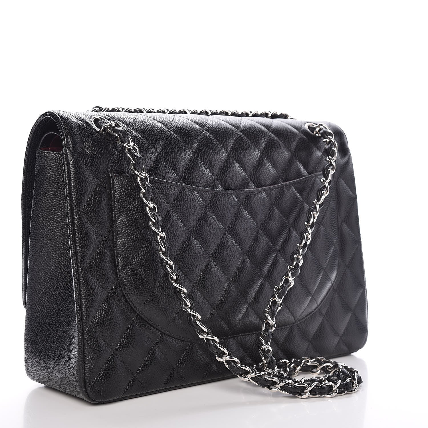Chanel Caviar Quilted Maxi Double Flap Black 3 of 10