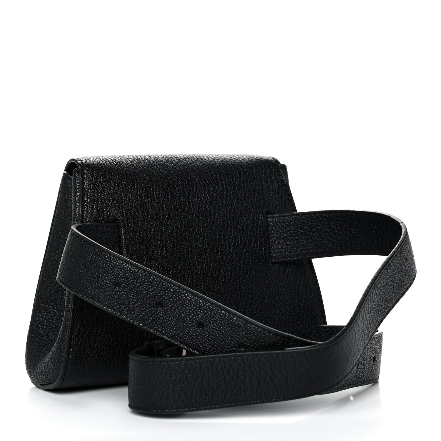 Bottega Veneta Grained Calfskin Geometric Belt Bag Black 3 of 10