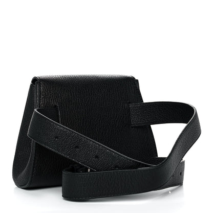 Bottega Veneta Grained Calfskin Geometric Belt Bag Black 3 of 10