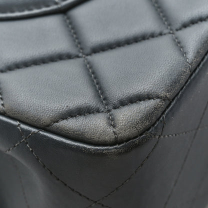 Chanel Lambskin Quilted Jumbo Double Flap Charcoal Grey 10 of 11