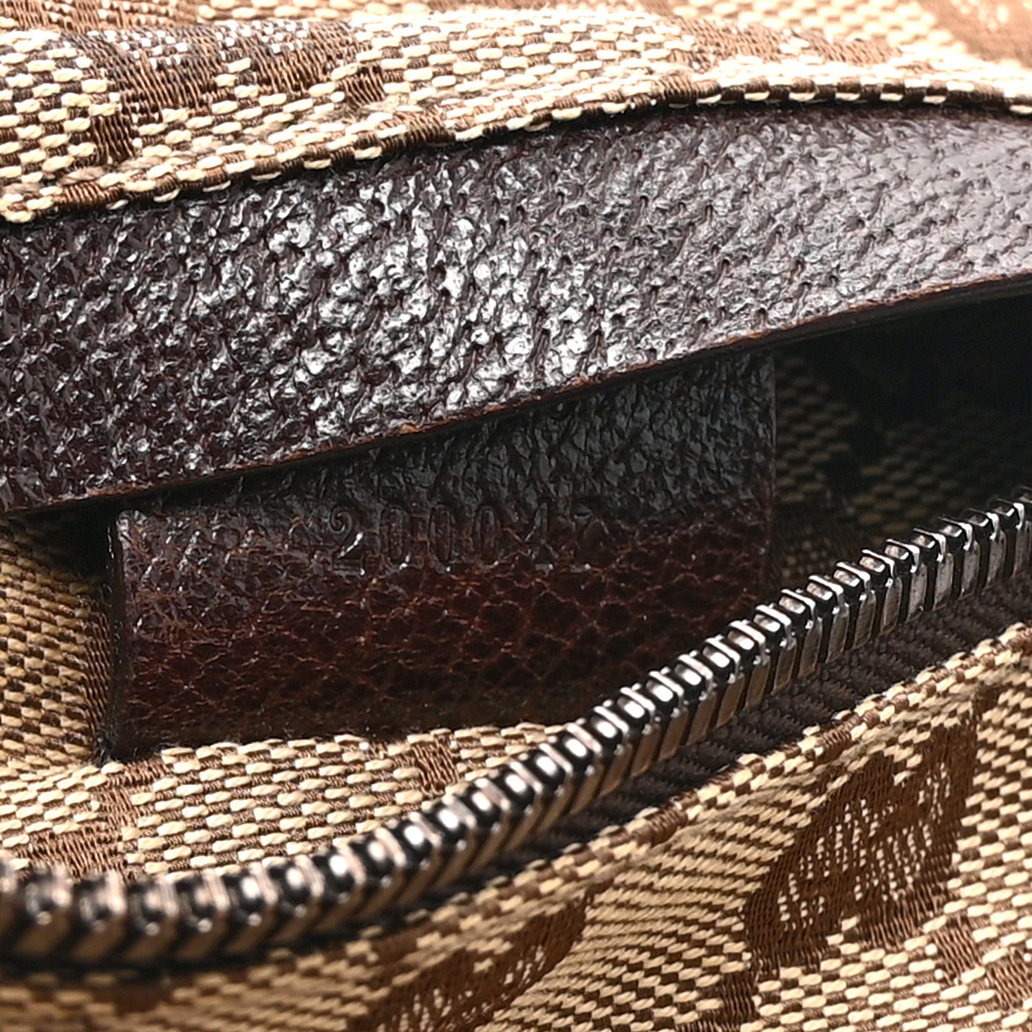 Gucci GG Monogram Double Pocket Belt Bag Dark Brown 7 of 9
