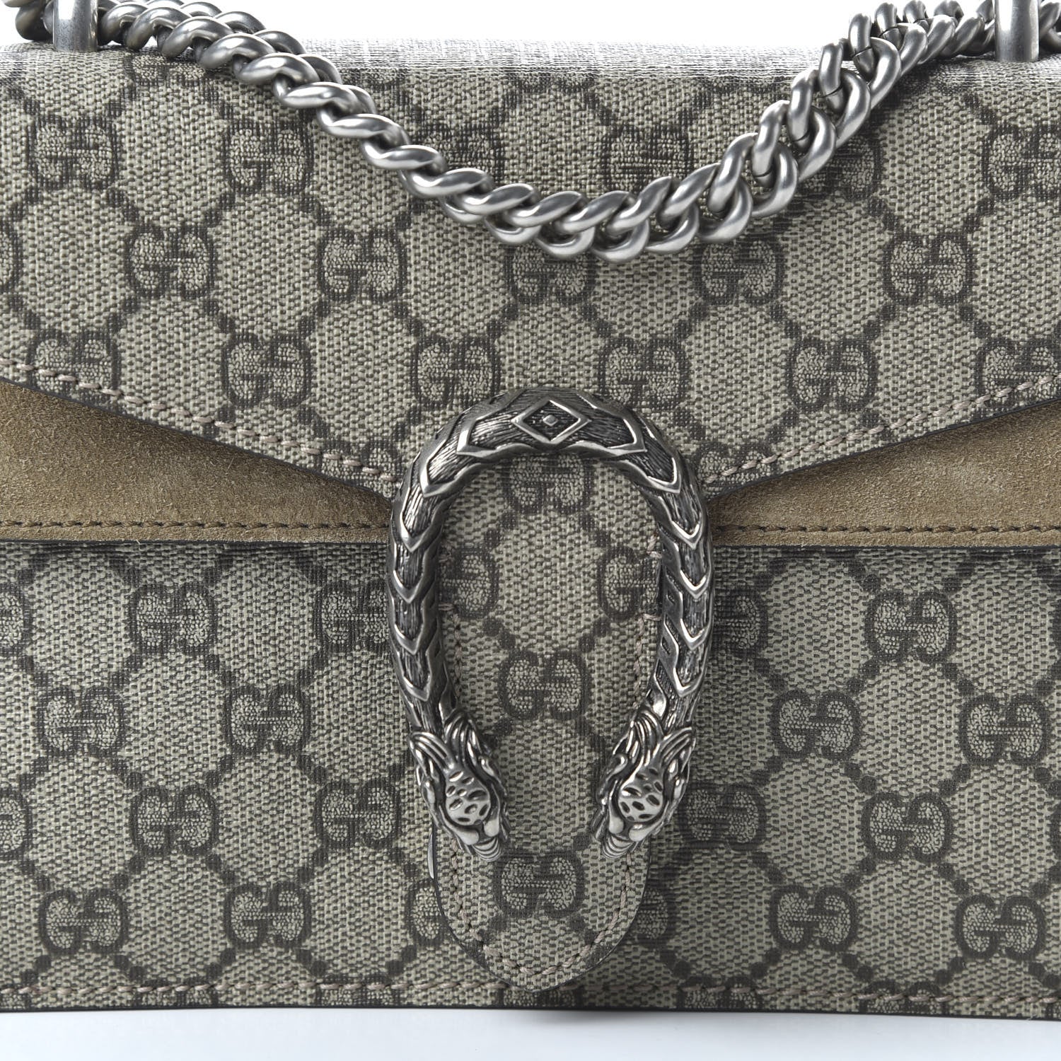 Gucci GG Supreme Monogram Mini Dionysus Shoulder Bag Taupe 11 of 11