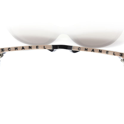 Chanel Acetate CC Butterfly Sunglasses 5414 Black Beige 8 of 9