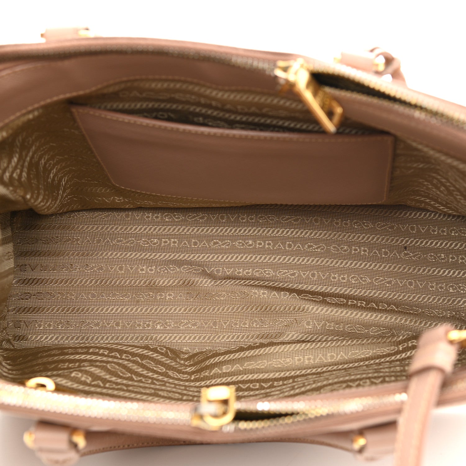 Prada Saffiano Small Galleria Double Zip Tote Cammeo 4 of 15