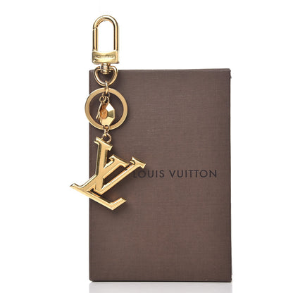 Louis Vuitton LV Facettes Bag Charm Key Holder Gold 4 of 4