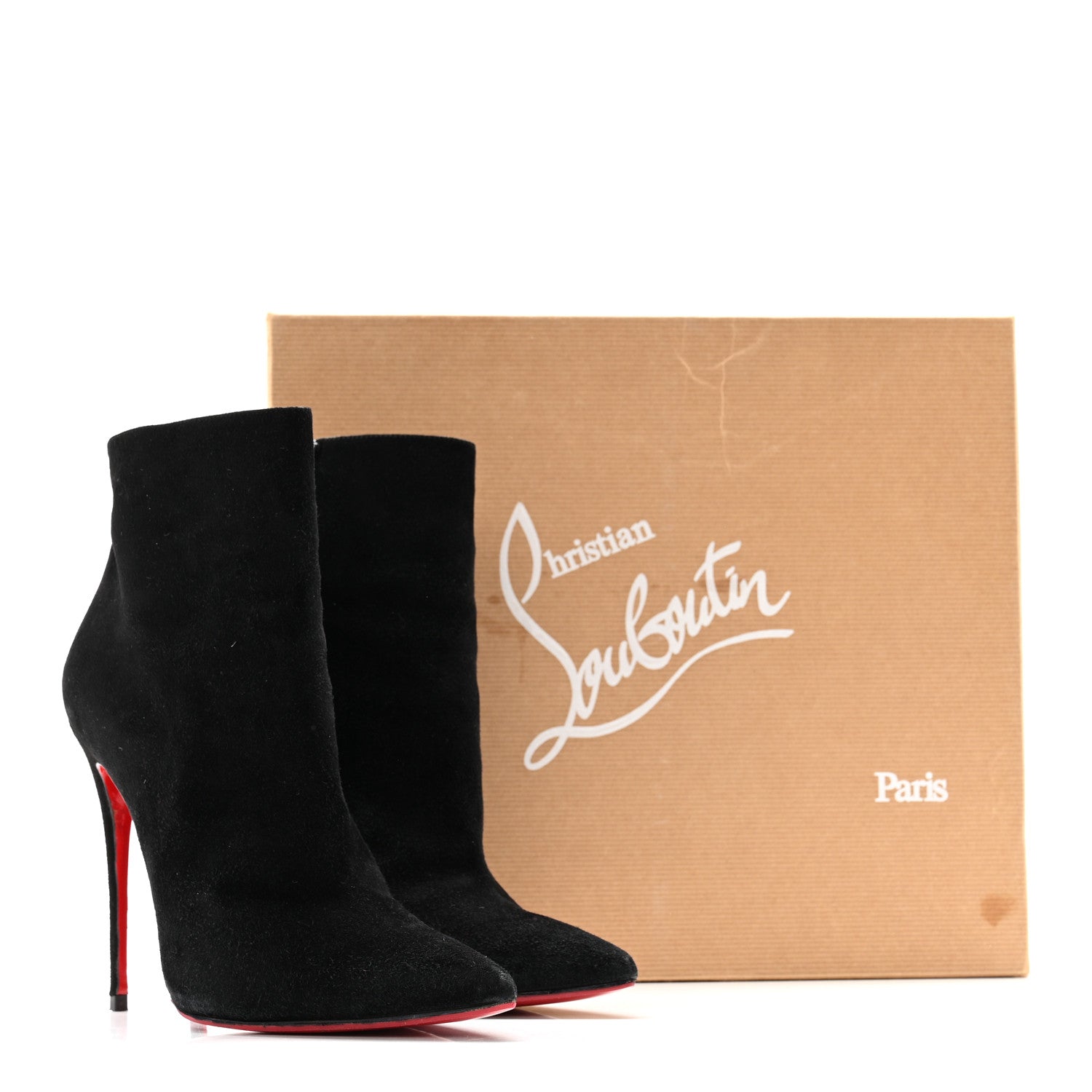 Christian Louboutin Suede So Kate Booty 120 Ankle Boots 37.5 Black 24 of 24