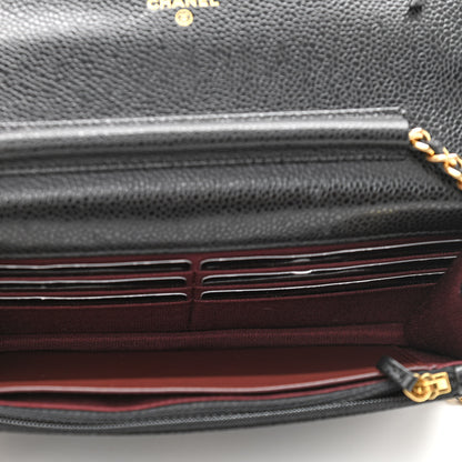 Chanel Caviar Quilted Wallet On Chain WOC Black 6 of 13