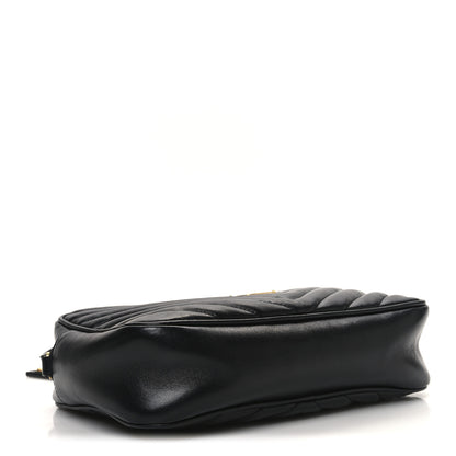 Saint Laurent Calfskin Matelasse Monogram Lou Camera Bag Black 4 of 11