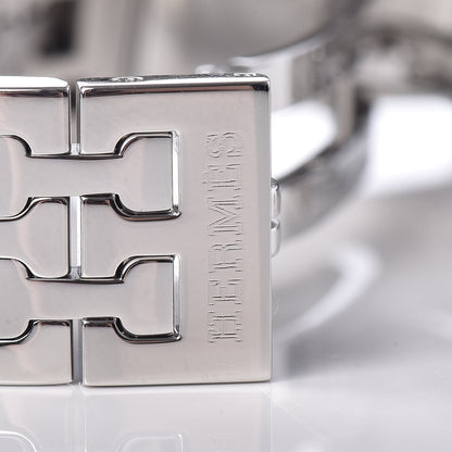 Hermes Stainless Steel 21mm Heure H Hour Quartz Watch Black 8 of 9