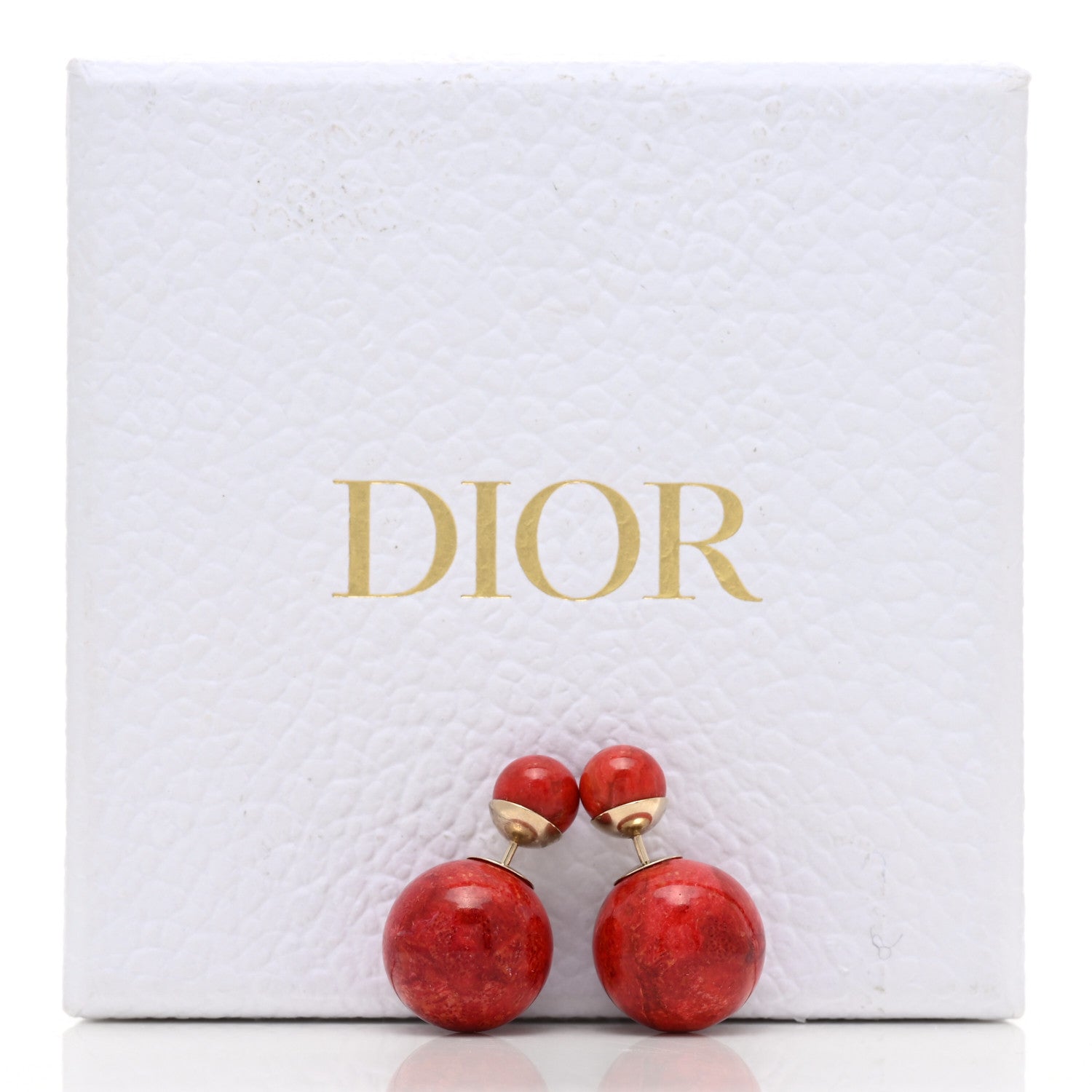 Christian Dior Mise En Dior Tribal Earrings Red 5 of 5