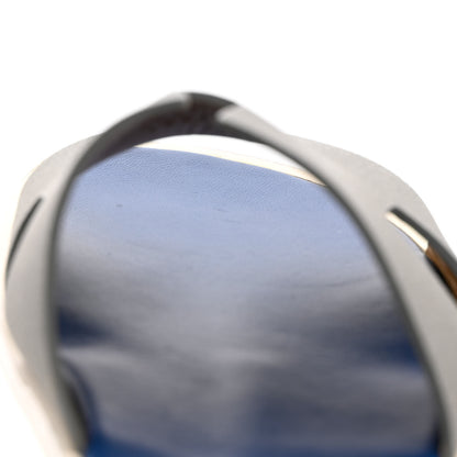 Hermes Epsom Mens Izmir Sandals 40.5 Gris Mouette Bleu 9 of 10
